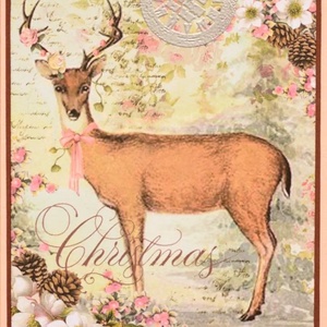 Felicitare: Vintage Christmas - crăciun - accesorii cadou de crăciun - felicitări de crăciun - Artynos.ro