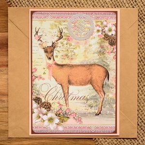 Felicitare: Vintage Christmas - crăciun - accesorii cadou de crăciun - felicitări de crăciun - Artynos.ro