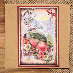 Felicitare: Vintage Christmas - crăciun - accesorii cadou de crăciun - felicitări de crăciun - Artynos.ro