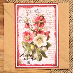 Felicitare: Vintage Christmas - crăciun - accesorii cadou de crăciun - felicitări de crăciun - Artynos.ro