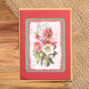 Felicitare: Vintage Christmas - crăciun - accesorii cadou de crăciun - felicitări de crăciun - Artynos.ro