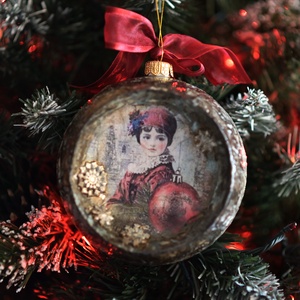 Glob concav : Vintage Christmas - Artynos.ro