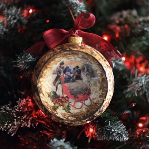 Glob concav : Vintage Christmas - Artynos.ro