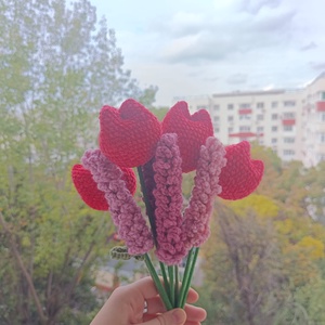 Buchet de Lalele si Lavanda pentru Valentine's Day - Artynos.ro