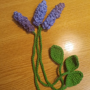 Set 3 semne de carte lavanda, Casa & Stil de viata, Decoratiuni de casa, Accesorii florale, Flori la fir, Crosetat, ARTYNOS