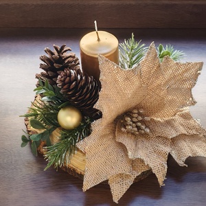 Aranjament cu lumânare - crăciun - decorațiuni de advent - decor de lumânări advent - Artynos.ro