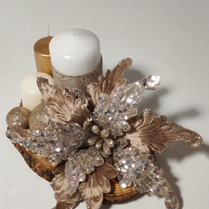 Aranjament cu lumânare - crăciun - decorațiuni de advent - decor de lumânări advent - Artynos.ro