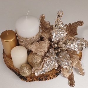 Aranjament cu lumânare - crăciun - decorațiuni de advent - decor de lumânări advent - Artynos.ro