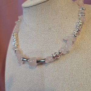 Colier din cuarț si hematit - bijuterii - coliere - coliere din pietre semiprețioase - Artynos.ro