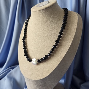 Colier din perle de cultura negre - bijuterii - coliere - coliere din perle - Artynos.ro