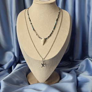 Colier din margele si lant inoxidabil , Bijuterii, Coliere, Coliere din margele, Altele, ARTYNOS