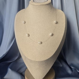 Colier pentru fir transparent si perla de cultura, Bijuterii, Coliere, Coliere din perle, Altele, ARTYNOS