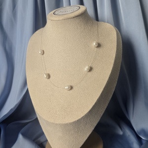 Colier pentru fir transparent și perlă de cultură - bijuterii - coliere - coliere din perle - Artynos.ro