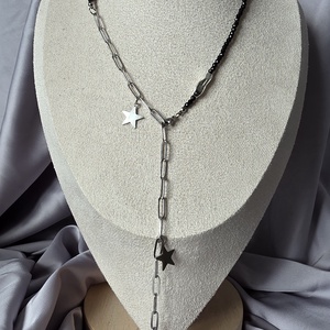 Colier din margele negre - bijuterii - coliere - coliere din mărgele - Artynos.ro