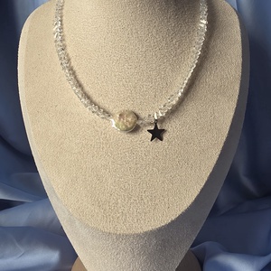 Colier din margele transparente si perla de cultura, Accessorii si unelte, Margea, componente de bijuterii, Perla adevarata, Confectionarea bijuteriilor, ARTYNOS