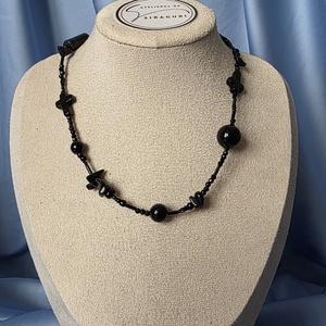 Colier din margele de diferite forme si margele de obsidian, Accessorii si unelte, Margea, componente de bijuterii, Cabochon, Confectionarea bijuteriilor, ARTYNOS