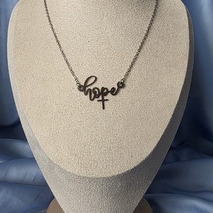 Colier din otel inoxidabil cu pandantiv hope, Bijuterii, Coliere, Coliere cu pandative, Confectionarea bijuteriilor, ARTYNOS