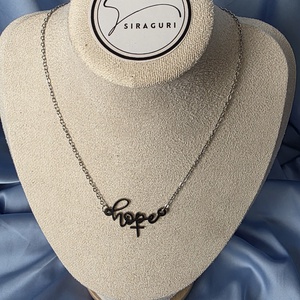 Colier din oțel inoxidabil cu pandantiv hope - bijuterii - coliere - coliere cu pandative - Artynos.ro