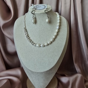 Colier din perle de cultura si hematit, Bijuterii, Coliere, Coliere din perle, Confectionarea bijuteriilor, ARTYNOS