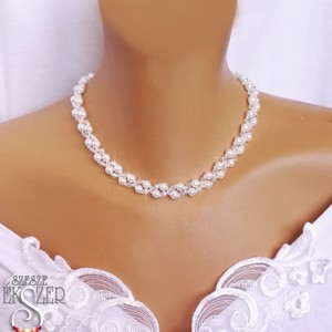 Perla de cristal, Accesorii nunta, Bijuterii mireasa, Set bijuterii de mireasa, Confectionarea bijuteriilor, ARTYNOS