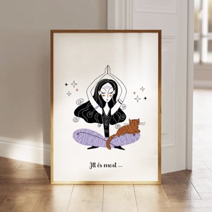 Yoga poster, yoga motivational imagine, yoga studio decor de perete, , , ARTYNOS