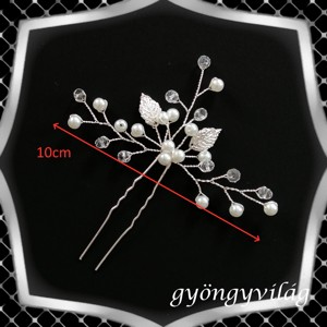 Bijuterii, ornamente de păr, catarame de păr: nuntă, mireasă, ornamente de păr casual ES-H-TŰ29e - accesorii nuntă - ornamente de păr de nuntă - ac de păr mireasă - Artynos.ro