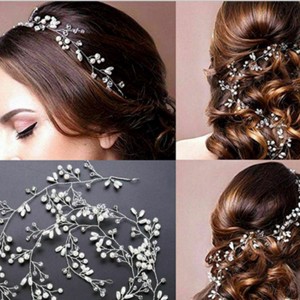 Bijuterii, ornamente de păr, catarame de păr: nuntă, mireasă, ornamente de păr casual, ES-H-FÜ04-35e -  - Artynos.ro