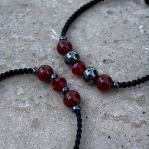 Set de bratari minerale din cornelian si hematit, , , ARTYNOS