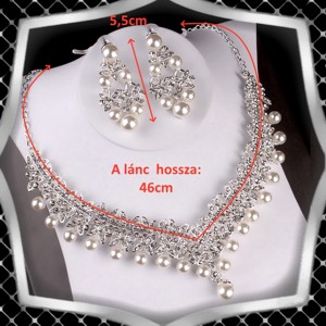 Seturi de bijuterii: set de bijuterii pentru nuntă, mireasă, casual + diademă ES-SZT24-1 - accesorii nuntă - bijuterii mireasă - set bijuterii de mireasă - Artynos.ro