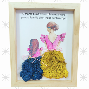 Tablou cu licheni stabilizați - casă & stil de viață - accesorii pentru decorat casa - decorațiuni de pereți, decorațiuni suspendate - tablou cu licheni - Artynos.ro