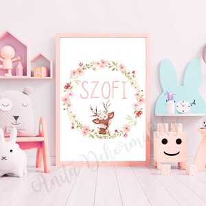 Numele fetelor imagine de perete cu animale de padure, , , ARTYNOS