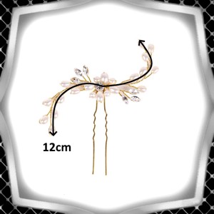 Bijuterii, ornamente de păr, catarame de păr: nuntă, mireasă, ornamente de păr casual ES-H-TŰ16a - accesorii nuntă - ornamente de păr de nuntă - ac de păr mireasă - Artynos.ro
