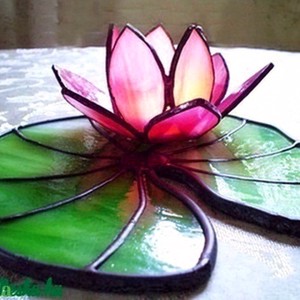 Destul de roz Tyffany Lotus - casă & stil de viață - lumânări, parfumuri, arome - suport lumânări - Artynos.ro