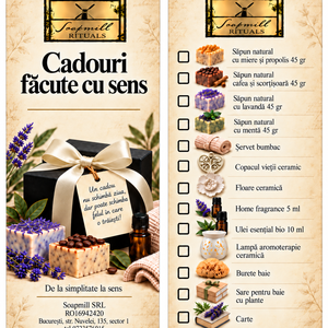 Soapmill Rituals- Cadouri facute cu sens - igienă și înfrumusețare - pachete cosmetice cadou - Artynos.ro