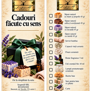 Soapmill Rituals- Cadouri facute cu sens - igienă și înfrumusețare - pachete cosmetice cadou - Artynos.ro