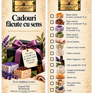 Soapmill Rituals- Cadouri facute cu sens - igienă și înfrumusețare - pachete cosmetice cadou - Artynos.ro