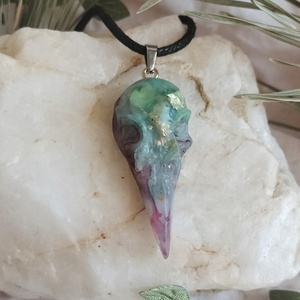 Pandantiv Raven Marmurat  - bijuterii - coliere - pandative - Artynos.ro