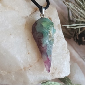 Pandantiv Raven Marmurat  - bijuterii - coliere - pandative - Artynos.ro