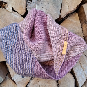 Sal tricotat triunghilular cu dungi, Imbracaminte si moda, Esarfe, palarii, fularuri, Saluri, Altele, Crosetat, ARTYNOS