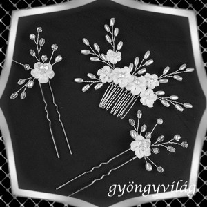 Bijuterii, ornamente de par, catarame de par: nunta, mireasa, ornamente de par casual, ES-H-SZ08e SET, , , ARTYNOS