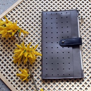 Portofel pentru femei din piele naturală, buzunare pentru telefon, suport pentru documente, suport pentru carduri -  - Artynos.ro