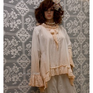 POÉTA / PASZTELL TUNIKA - design romantic cu aspect stratificat blúz - îmbrăcăminte și modă - haine damă - tunică - Artynos.ro