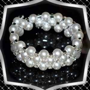 Bijuterii bratari: trei randuri de perle de ceara bratara de cristal ES-K05-3e, , , ARTYNOS
