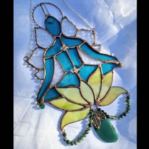 Buddha albastru cu cristale de captare a soarelui - casă & stil de viață - accesorii pentru decorat casa - decorațiuni cu tematică spirituală - Artynos.ro