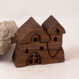  Castel din lemn, constructor din lemn, puzzle, Jucarii si echipamente pentru copii, Puzzle, jocuri puzzle, Puzzle din lemn, , ARTYNOS