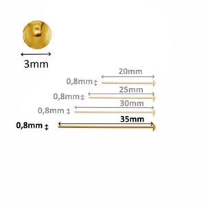 Accesorii pentru bijuterii din argint 925: bat de montare cu capat unghiular ESZP SZ 50x0,8g, , , ARTYNOS