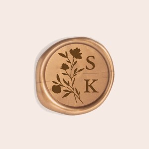 Imprimanta mea cu sigiliu de ceara cu monograma - Wildflower, , , ARTYNOS