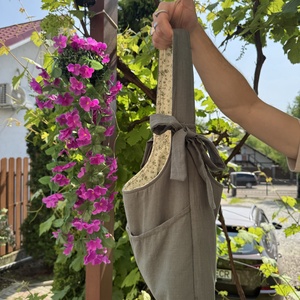 Geantă cu fundițe - geantă și husă - geantă pentru cumpărături - geantă shopper, geantă tote, geantă textilă - Artynos.ro