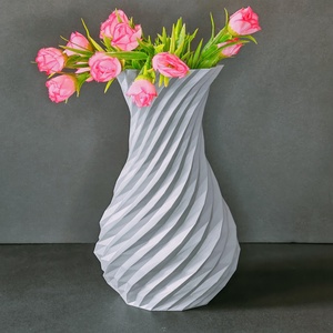 Vaza printata 3D cu model, Casa & Stil de viata, Accesorii pentru decorat casa, Suport de flori, Vaze, Produse fabricate din materiale reciclate, ARTYNOS