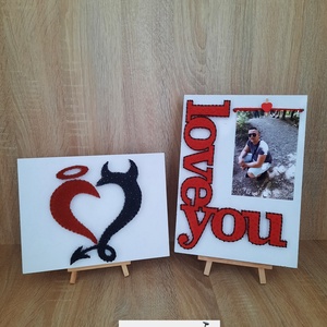Tablou din cuie si ata , Casa & Stil de viata, Decoratiuni de casa, Decoratiuni de pereti, Suport pentru chei, , ARTYNOS